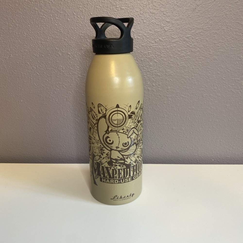 Liberty Bottleworks Maxpedition Hard-Use Gear Water Bottle USA 32oz Desert Color